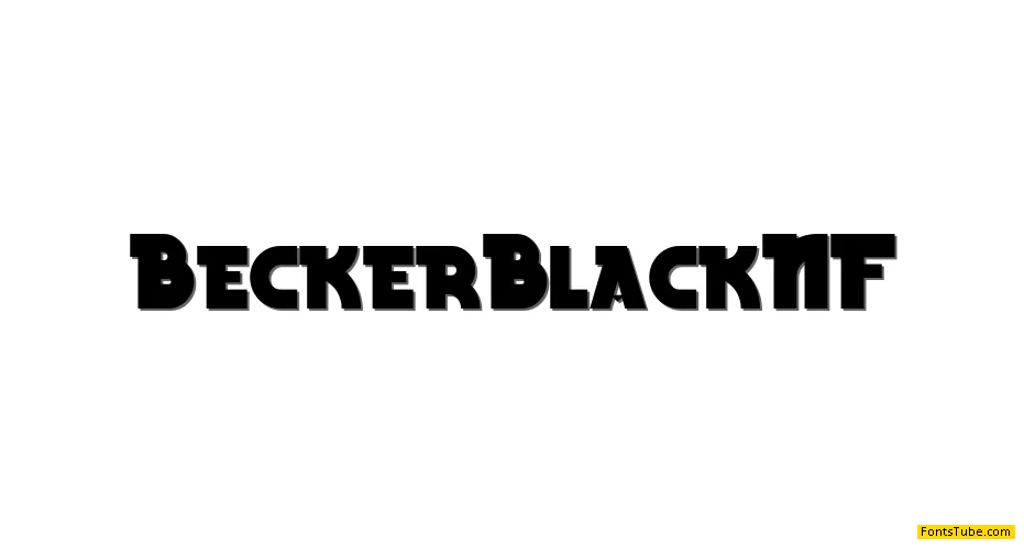 Becker Black NF Font