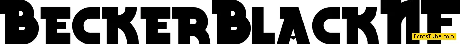 Becker Black NF Font
