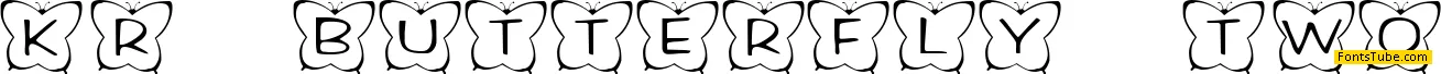 KR Butterfly Two Font