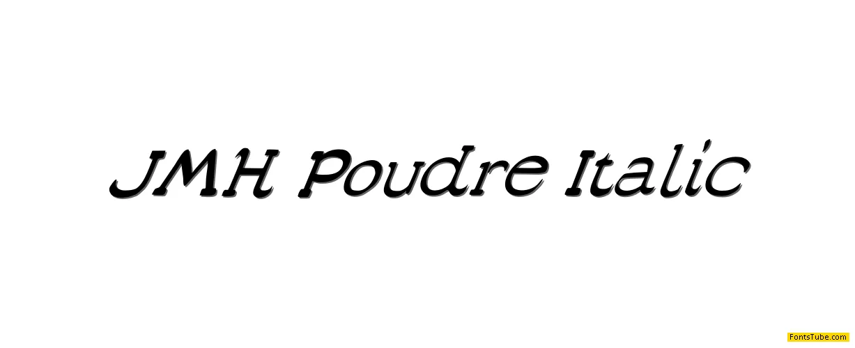 JMH Poudre Font Family