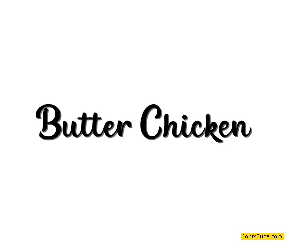 Butter Chicken Font