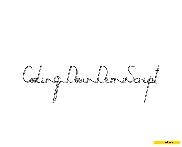 Cooling Down Demo Font Family