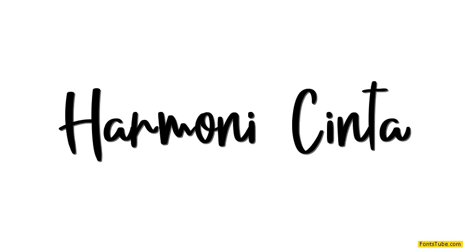 Harmoni Cinta Font