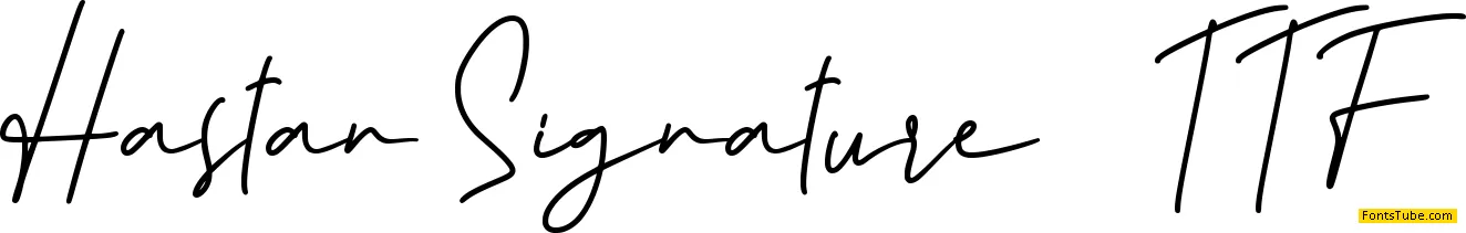 Hastan Signature Font Family