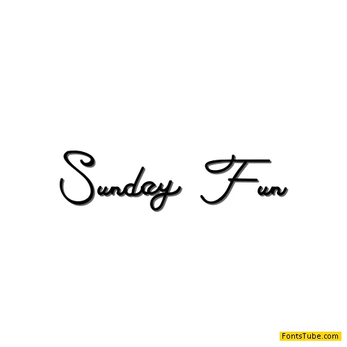 Sunday Fun Font