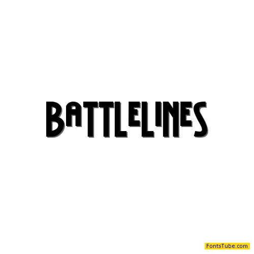 Battle Lines Font
