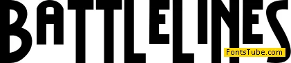 Battle Lines Font