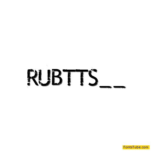 Rub This! Font