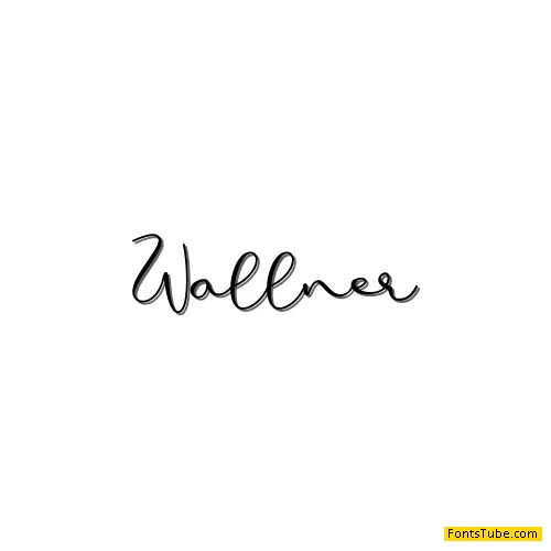 Wallner - Personal Use Font