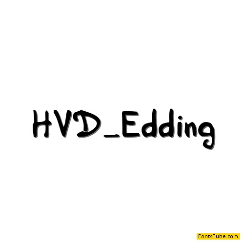 HVD Edding 780 Font