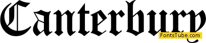 Canterbury Font