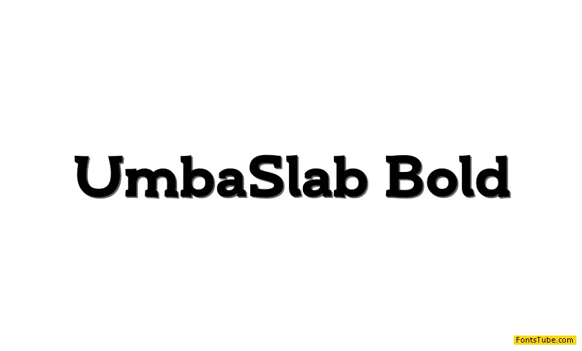 Umba Slab Font