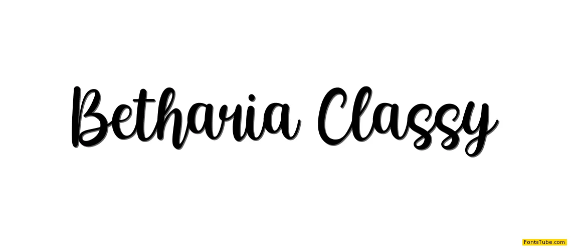 Betharia Classy Font