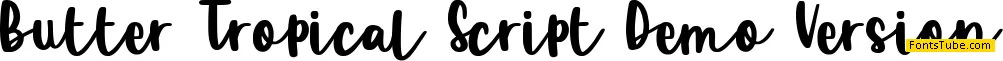 Butter Tropical Script Demo Ver Font
