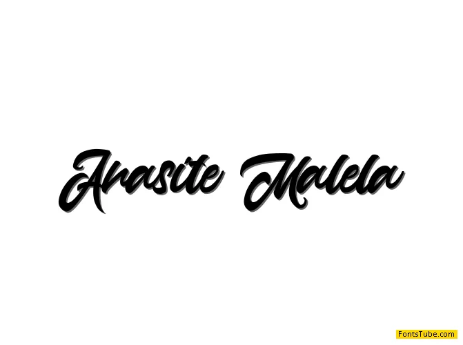 Anasite Malela 3 Font