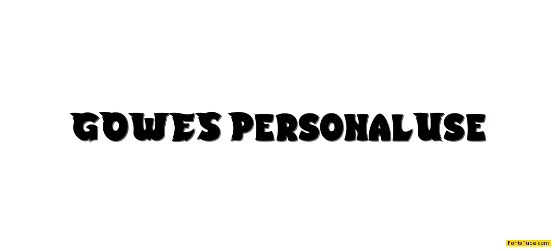 GOWES Font