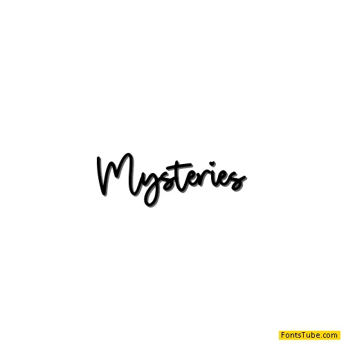 Mysteries Font