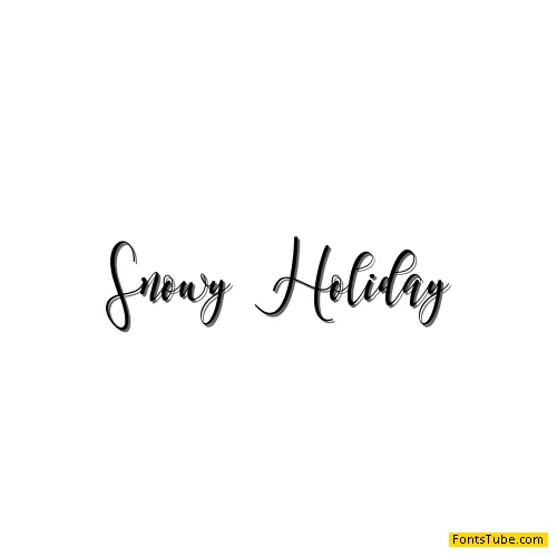 Snowy Holiday Font