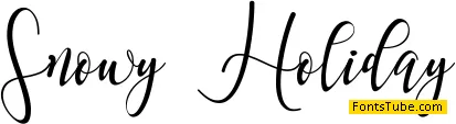 Snowy Holiday Font