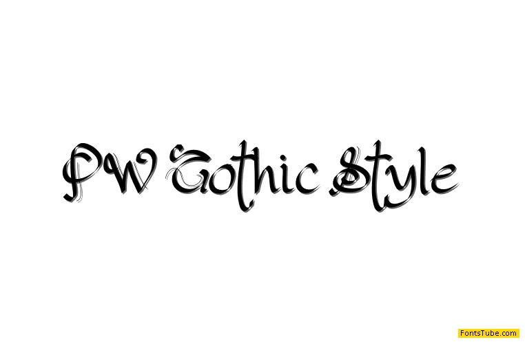 PW Gothic Style Font