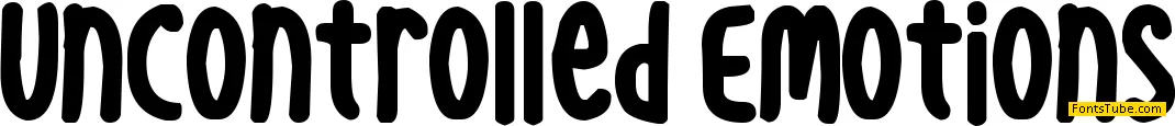 Uncontrolled Emotions Font