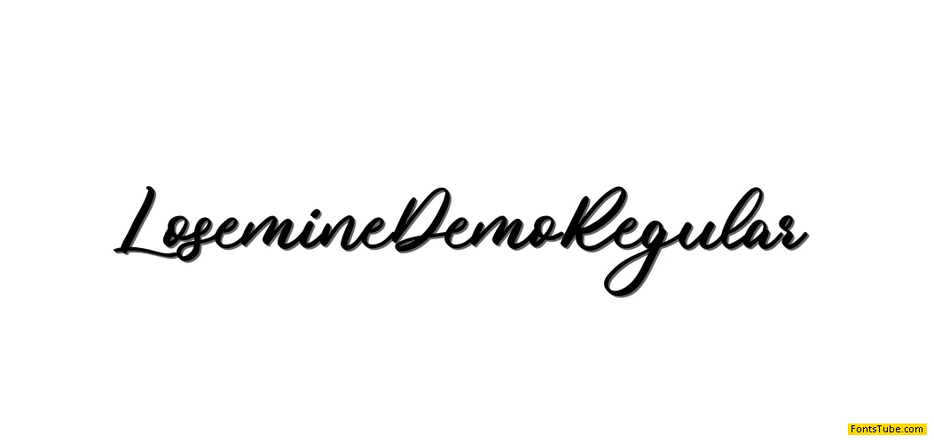 Losemine Demo Font