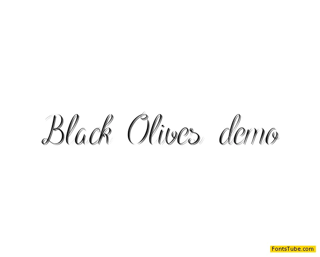 Black Olives Font