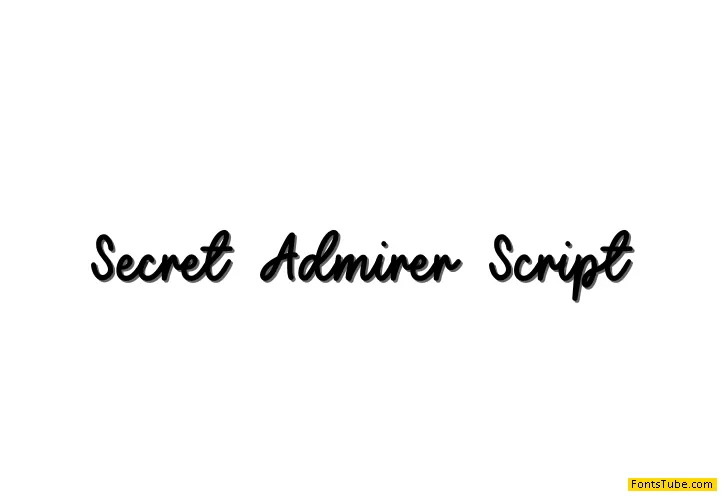 Secret Admirer Script