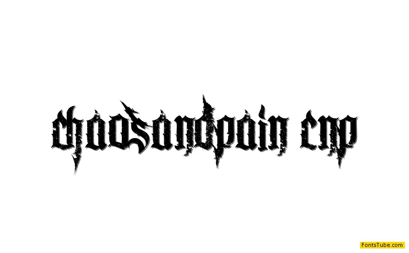 Chaos and Pain CnP Font