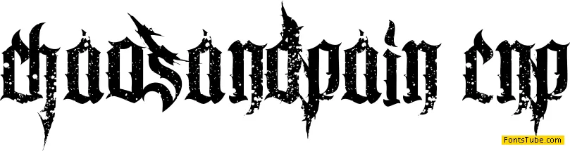 Chaos and Pain CnP Font