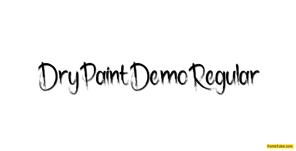 Dry Paint Demo Font