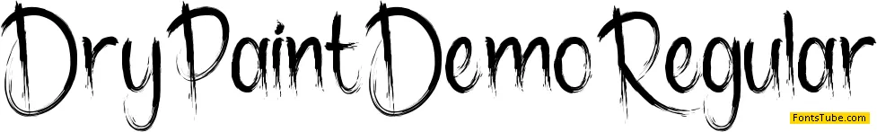 Dry Paint Demo Font