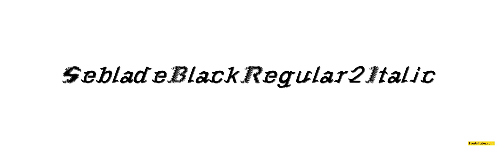 Seblade Black Font Family