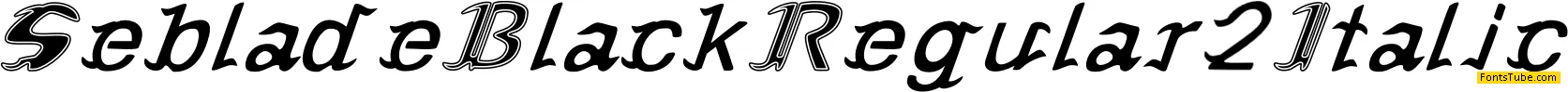 Seblade Black Font Family
