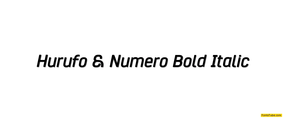 Hurufo & Numero Font Family