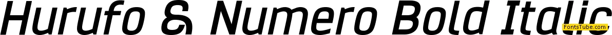 Hurufo & Numero Font Family