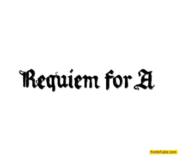 Requiem for A Font
