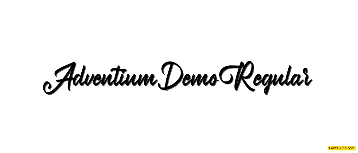 Adventium Demo Font