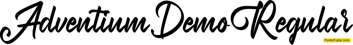 Adventium Demo Font