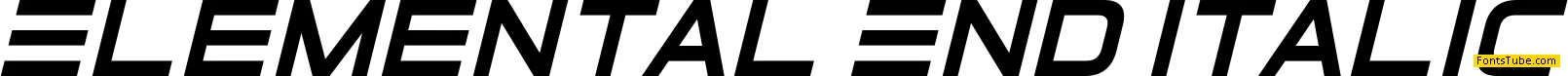 Elemental End Font Family