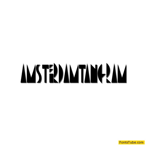 Amsterdam Tangram Font