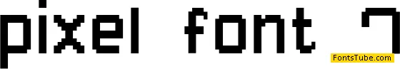 Pixel Font7 Font