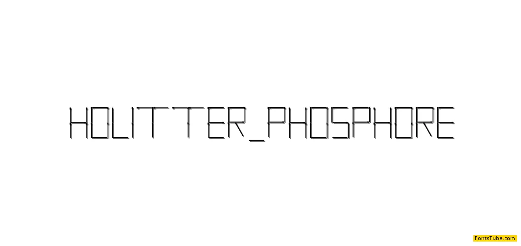 Holitter Font