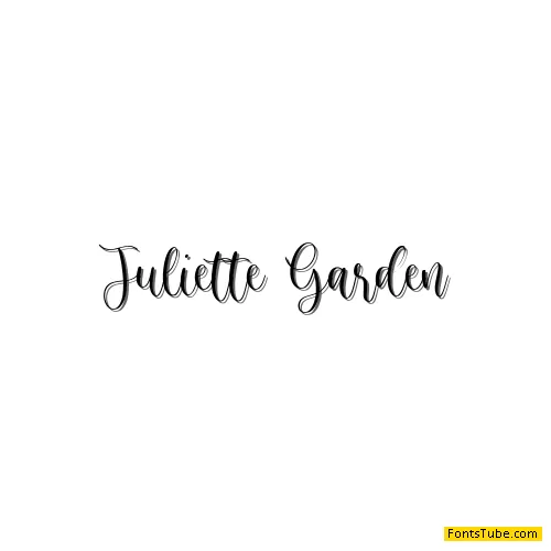 Juliette Garden Font