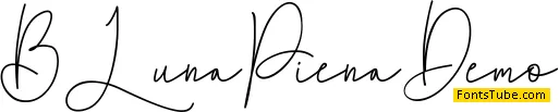 B Luna Piena Demo Font Family