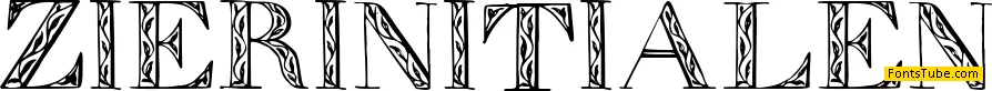 Zierinitialen Font Family