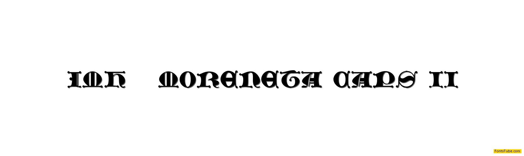 JMH Moreneta CAPS II Font