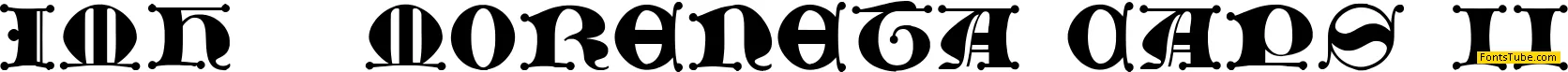 JMH Moreneta CAPS II Font