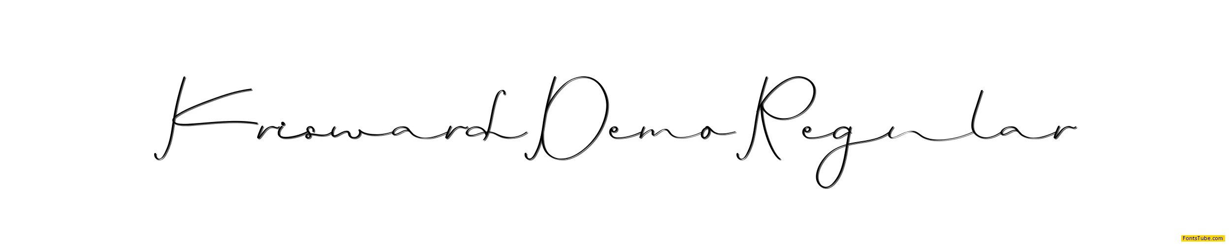 Krisward Demo Font