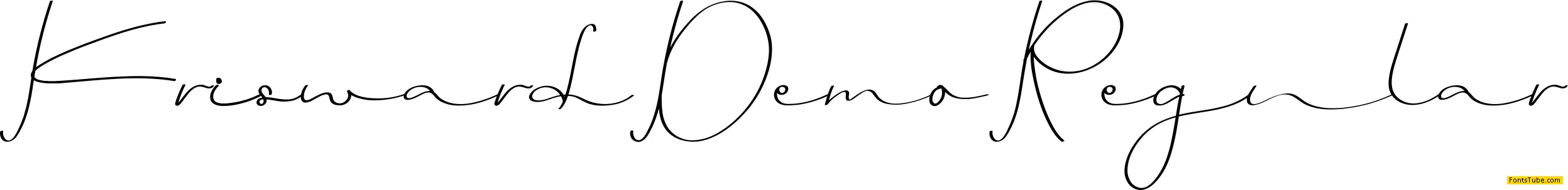 Krisward Demo Font